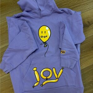 Drew House Purple balloon Hoodie with Smiley Graphic